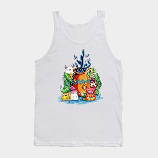 Zodiac AQUARIUS Doodle Art Series Tank Top